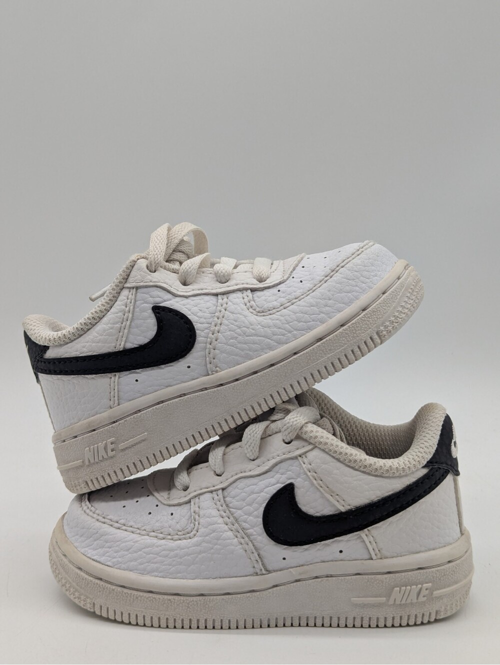 Nike Air Force 1 Low Toddler Size 6C 6K Baby Kids Shoes White Black CZ1691-100
